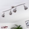 Plafonnier Warga LED Nickel mat, 4 lumières