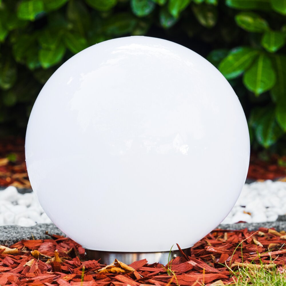 boule lumineuse Solar LED Acier inoxydable H169262