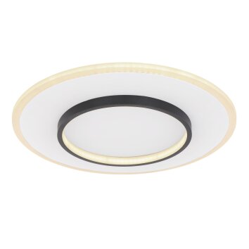 Plafonnier Globo LIMA LED Blanc, 1 lumière, Télécommandes