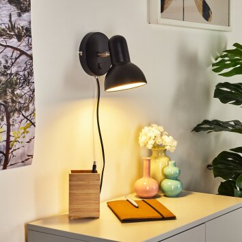 SKURUP Lampe de travail/murale, noir - IKEA