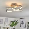 Plafonnier Demaine LED Gris, 1 lumière