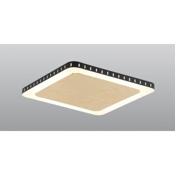 Plafonnier Luce Design Solaris LED Noir doré, Blanc, 1 lumière