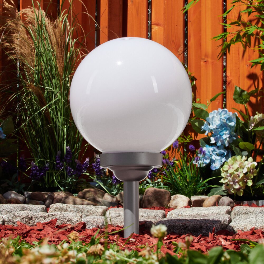 Boule Solaire de Jardin 2 Led Osram 300 mm- boules solaires