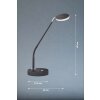 Lampe de table FHL easy Luna LED Noir, 1 lumière