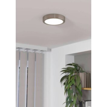 Plafonnier Eglo FUEVA LED Nickel mat, 1 lumière