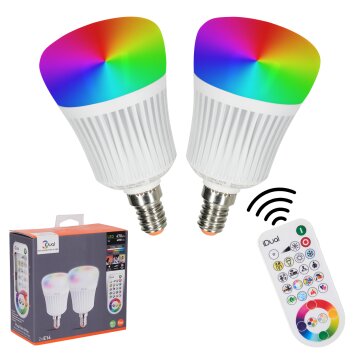 Ampoule connectée à intensité variable LED RGB E27/14W/230V 2700