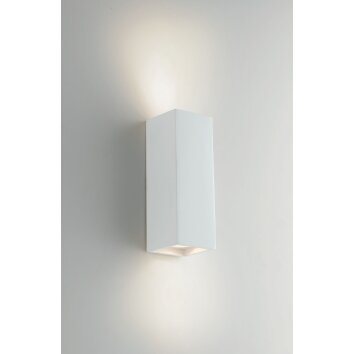 Applique murale Luce Design Foster peut être peint avec de la peinture ordinaire, Blanc, 2 lumières