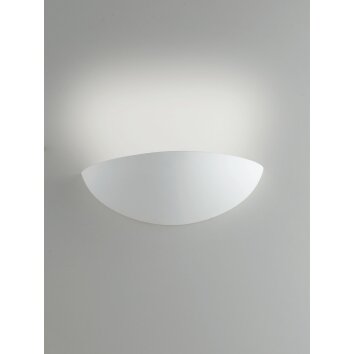 Applique murale Luce Design Moritz peut être peint avec de la peinture ordinaire, Blanc, 1 lumière