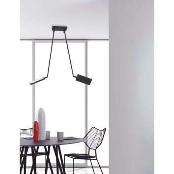 Plafonnier Luce Design Book LED Noir, 2 lumières