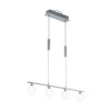 Suspension Eglo BORRIOL LED Nickel mat, 4 lumières