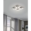 Plafonnier Eglo PALENA LED Nickel mat, 4 lumières