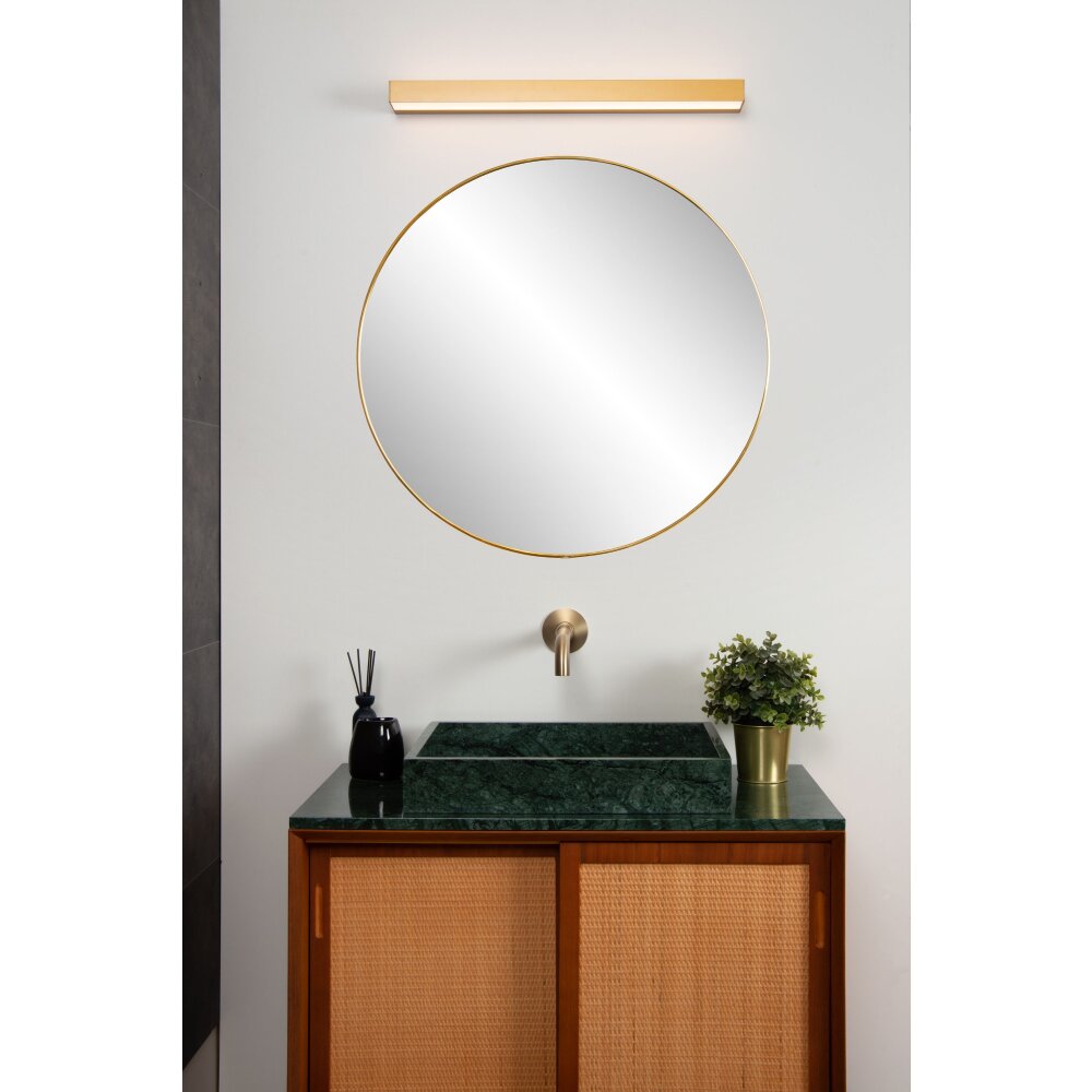 lampe miroir Morges LED Brun foncé, Nickel mat H3547991