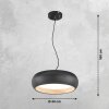 Suspension SCHÖNER WOHNEN-Kollektion Wood LED Couleur bois, Noir, 1 lumière