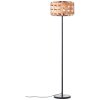 Lampadaire Brilliant Woodline Noir, 1 lumière