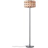 Lampadaire Brilliant Woodline Noir, 1 lumière