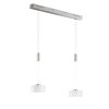 Suspension Fischer & Honsel Lavin LED Nickel mat, 2 lumières