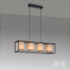 Suspension Leuchten Direkt RAVEN Noir, 4 lumières