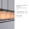 Suspension Leuchten Direkt RAVEN Noir, 4 lumières