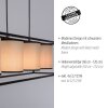 Suspension Leuchten Direkt RAVEN Noir, 4 lumières