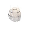 Suspension Reality POMP LED Chrome, 1 lumière, Télécommandes