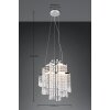 Suspension Reality POMP LED Chrome, 1 lumière, Télécommandes