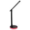 Lampe de table Globo GERALDO LED Noir, 1 lumière, Changeur de couleurs