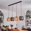 Lauden Suspension Ambre, Chrome, 4 lumières