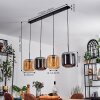 Lauden Suspension Ambre, Chrome, 4 lumières