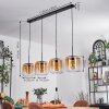 Lauden Suspension Ambre, Clair, 4 lumières