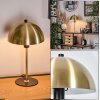 Style champignon  Sandvig Lampe à poser Laiton, Noir, 1 lumière