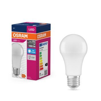 Luminaires Osram E27 LED 10 Watt blanc lumière du jour 1055 Lumen