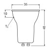 Luminaires Osram GU10 LED 3 Watt blanc chaud dimmable 230 Lumen