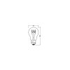 Luminaires Osram E27 LED 4.8 Watt blanc chaud dimmable 470 Lumen