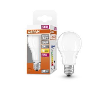 Luminaires Osram E27 LED 9 Watt blanc chaud 940 Lumen