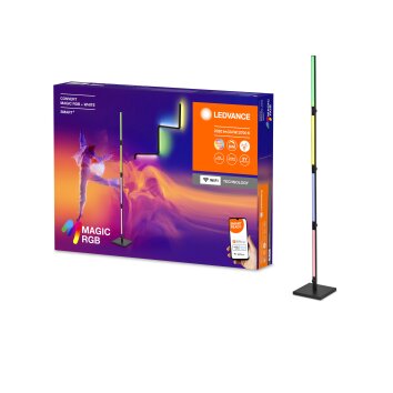 Wifi Lampadaire Luminaires Ledvance LED Noir, 1 lumière, Changeur de couleurs