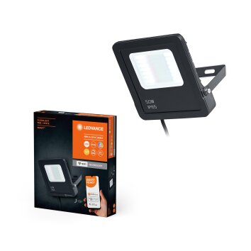 Wifi Lampadaire Luminaires Ledvance LED Noir, 1 lumière, Changeur de couleurs