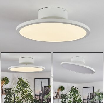 Rishult Plafonnier LED Blanc, 1 lumière