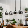 Vevino Suspension Chrome, Clair, 4 lumières