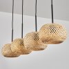 Bauro Suspension Écru, 4 lumières