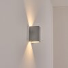 Hoods Lampe murale d´extérieur, Luminaire Up & Down, Applique murale LED Argenté, 1 lumière