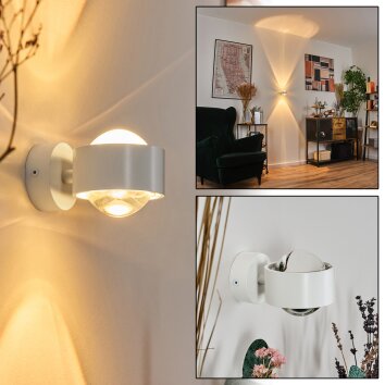 Sapri Luminaire Up & Down, Applique murale Blanc, 1 lumière