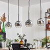 Ripoll Suspension Chrome, Clair, 4 lumières