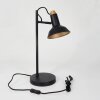 Vouzy Lampe à poser, Liseuse Noir, 1 lumière