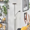 Antra Lampadaire LED Nickel mat, 1 lumière