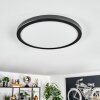 Endrup Plafonnier LED Noir, 1 lumière