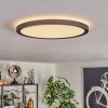 Endrup Plafonnier LED Noir, 1 lumière