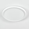 Endrup Plafonnier LED Blanc, 1 lumière