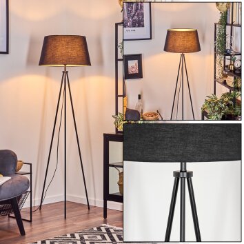 Bassagoda Lampadaire Noir, Blanc, 1 lumière