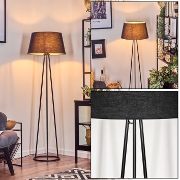 Bassagoda Lampadaire Noir, Blanc, 1 lumière