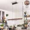 Carbellino Suspension LED Brun foncé, Noir, 1 lumière